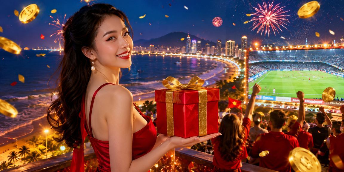 Trò chơi bắn cá tại Vũng Tàu với phong cảnh biển xanh và màn hình game đầy màu sắc