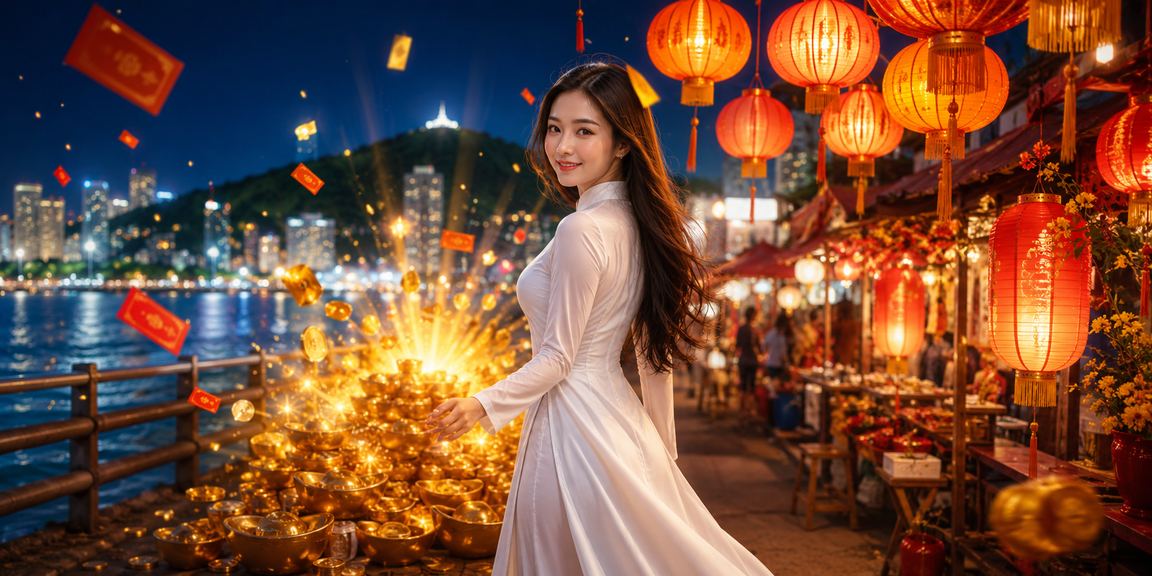 Phong bì đỏ khuyến mãi Vũng Tàu tại lễ hội truyền thống Việt Nam kết hợp xa5